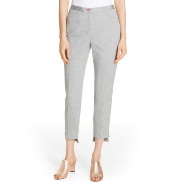 Ted Baker London Gray Daizit Skinny Crop Trousers size 4